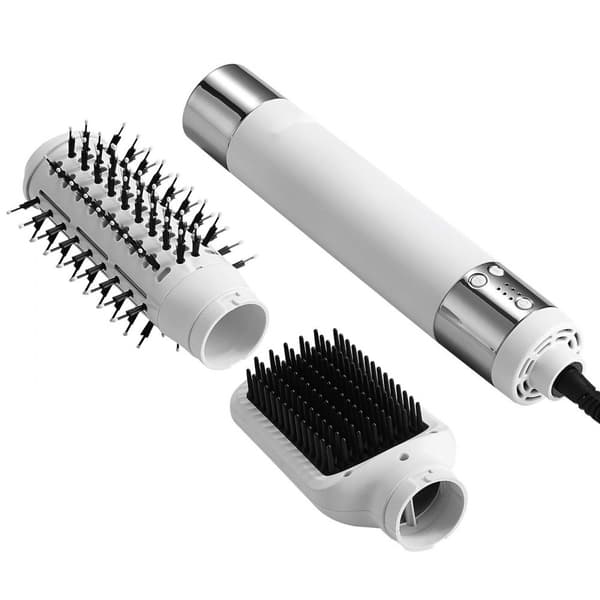 Ionic Hot Air Styler Hiustenkuivaajaharja, Kaksilla Harjoilla, Lisää Volyymia, Nopeaa Kuivaamista, Monipuolinen Käyttö