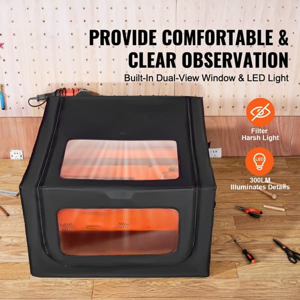 Lasergraverare Hölje, Brandsäkert Skydd, Hållbart Material, 31,5x31,5x19,6 cm, Säkra Din Utrustning, Perfekt för Kreativa Projekt