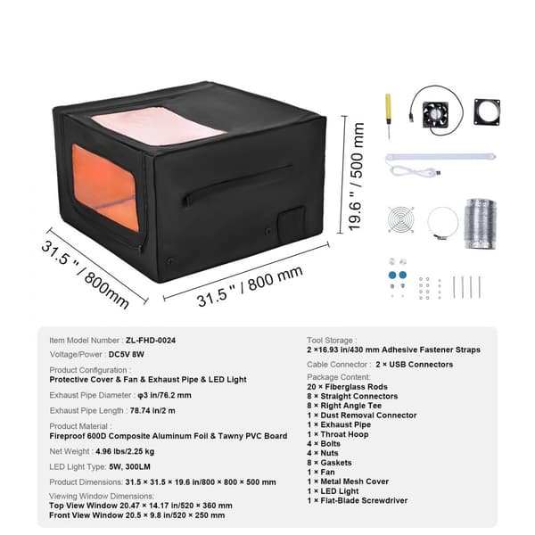 Lasergraverare Hölje, Brandsäkert Skydd, Hållbart Material, 31,5x31,5x19,6 cm, Säkra Din Utrustning, Perfekt för Kreativa Projekt