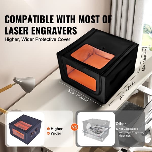 Lasergraverare Hölje, Brandsäkert Skydd, Hållbart Material, 31,5x31,5x19,6 cm, Säkra Din Utrustning, Perfekt för Kreativa Projekt