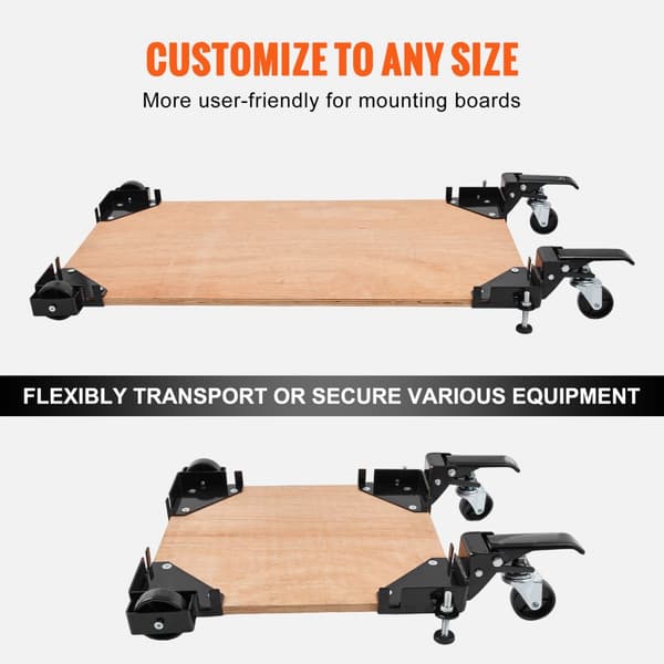 Mobil Base, Heavy Duty Universel Stand, 400 lbs Kapacitet, Stabil Værktøjsmaskineholder, Justerbar Højde.