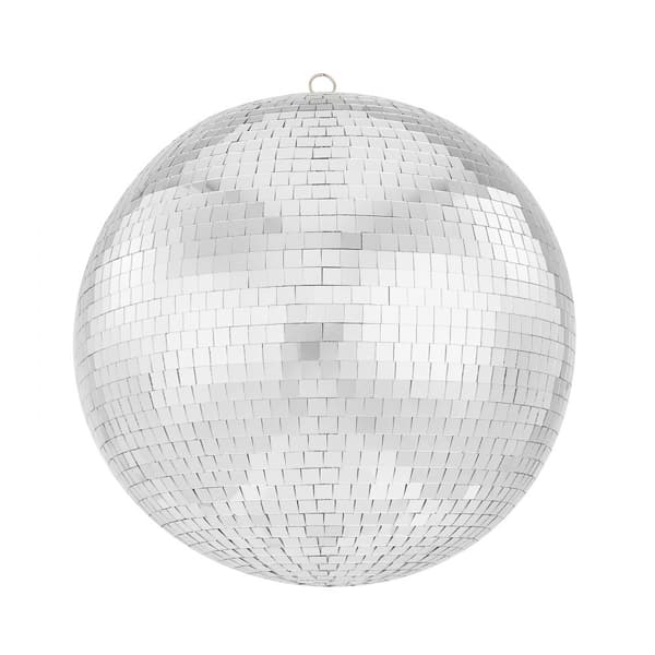 Spegel Disco Boll 12 Tum Silver, Partydisco Boll med Hängande Ring, Perfekt för Festdekorationer och Utmärkt Reflexion