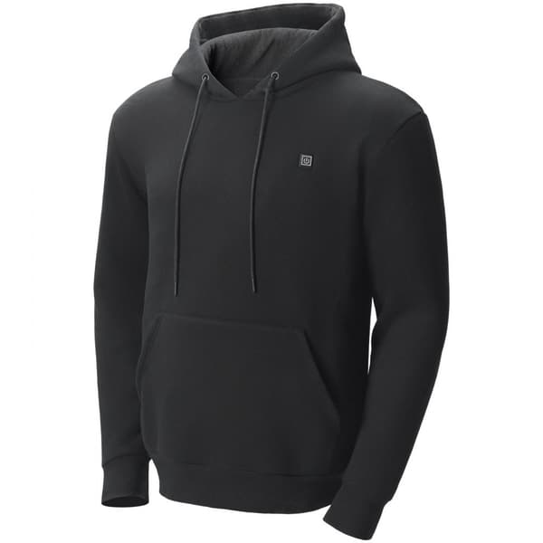 Heated Hoodie Sweatshirt Unisex, M Størrelse, Sort, Med Batteri, Ideel til Mænd og Kvinder, Varm og Komfortabel.