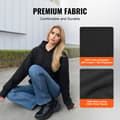 Pikkukuva 4 / 11: Lämmitetty Unisex-Huppari Paristolla, Koko L, Musta, Miehille ja Naisille, Mukava ja Tyylikäs