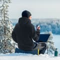 Pikkukuva 8 / 11: Lämmitetty Unisex-Huppari Paristolla, Koko L, Musta, Miehille ja Naisille, Mukava ja Tyylikäs