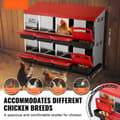 Miniatyrbild 2 av 11: Kycklingbobox 8-fack, hållbar design, effektiv förvaring, rostfritt stål, enkel att rengöra, perfekt för matdistribution, professionell användning