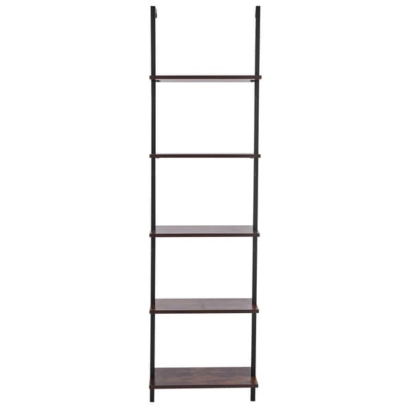 Teollinen Nelikulmainen Putkihylly, 5 Taso, 17,3x11,8 Tuumaa, Seinäteline, Makuuhuoneen Säilytysratkaisu