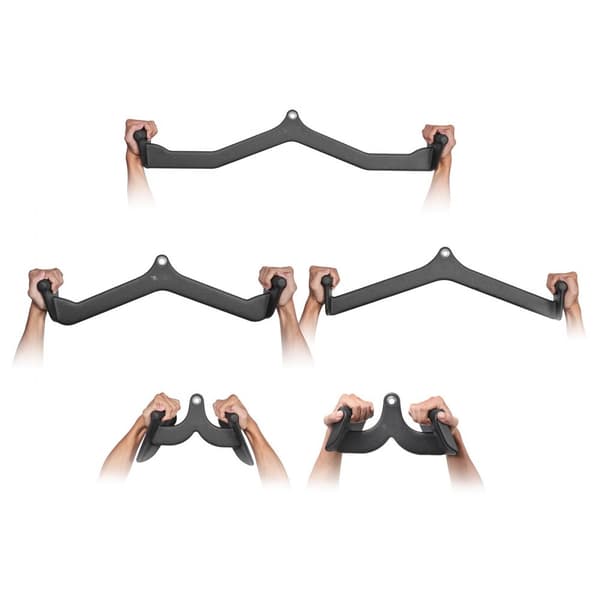 LAT Pulldown Bar Handtag V-bar T-bar Kabelmaskin, mångsidiga hemgymtillbehör för styrketräning, hållbar och perfekt för hemmet