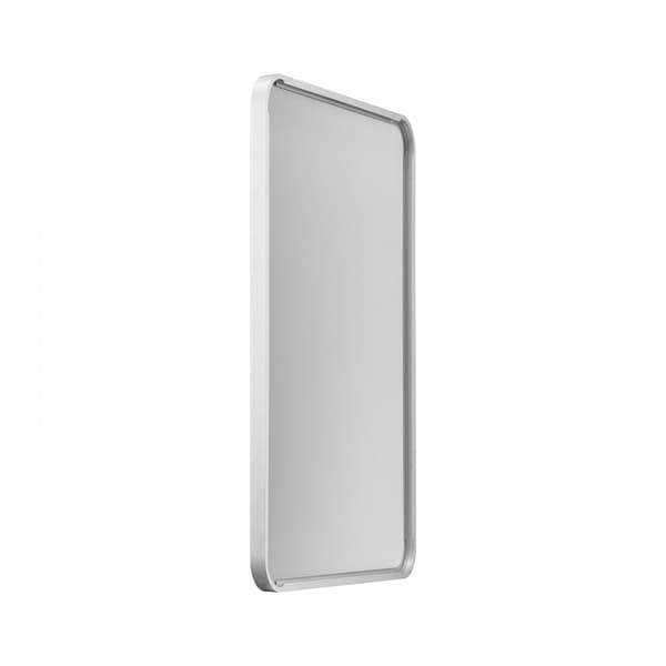 Fyrkantig väggmonterad spegel 22x30, aluminiumram, modern design, elegant väggdekor, perfekt för badrum och vardagsrum