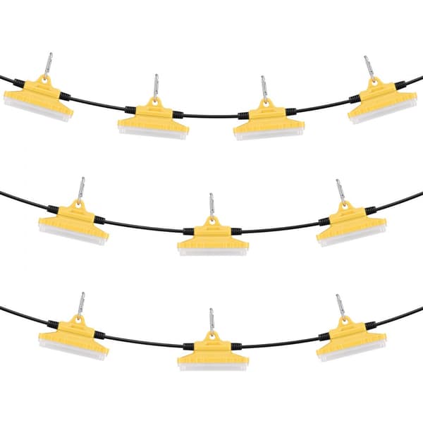 100FT Rakennusvalot 150W 15000LM, Yhdistettävä, Vedenpitävä Työvalaistus, Tehokas LED-valaistus
