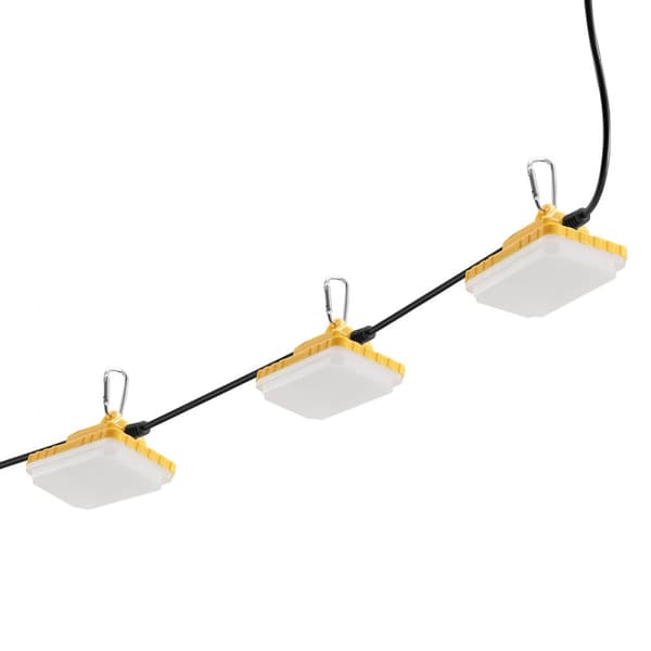 100FT Rakennusvalot 150W 15000LM, Yhdistettävä, Vedenpitävä Työvalaistus, Tehokas LED-valaistus