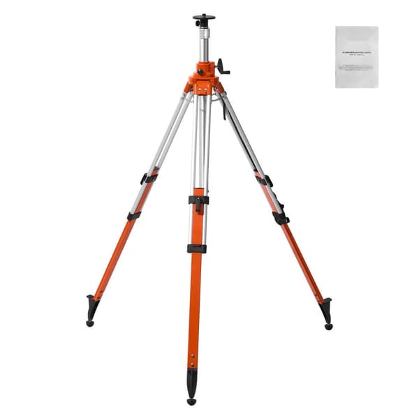 Laser Nivelleringsstativ med 5/8-11 gevind, Højdejustering 45,07-114,37 cm, Stabil og Justerbar Tripod.