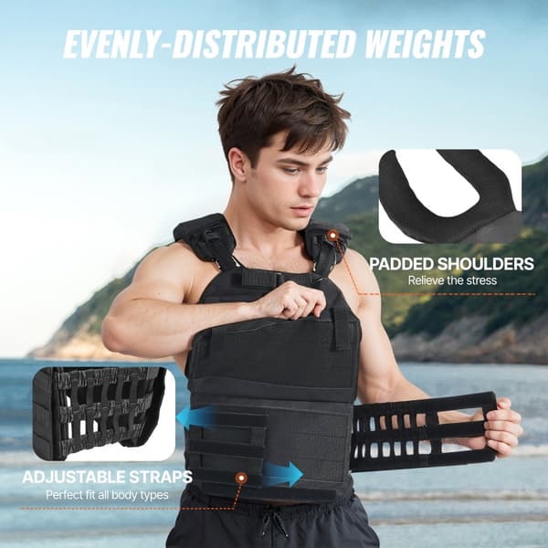 Justerbar viktväst 40lb för styrketräning och löpning, optimal komfort, prestanda, unisex, perfekt för träning