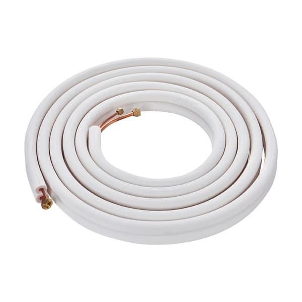 Mini Split Line Sæt 6,4x9,5x7620mm Kobberrør til AC, inkl. Tilslutningskabel, effektiv installation, holdbarhed og kvalitet.