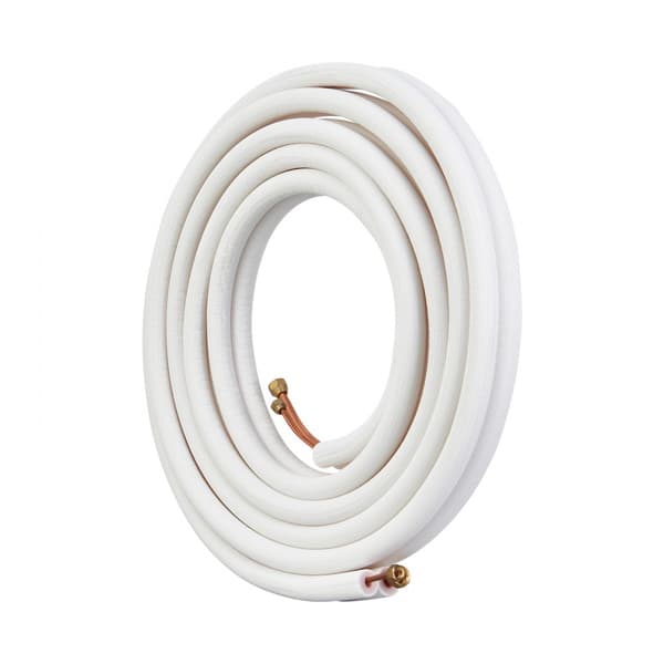 Mini Split Line Sæt 6,4x9,5x7620mm Kobberrør til AC, inkl. Tilslutningskabel, effektiv installation, holdbarhed og kvalitet.