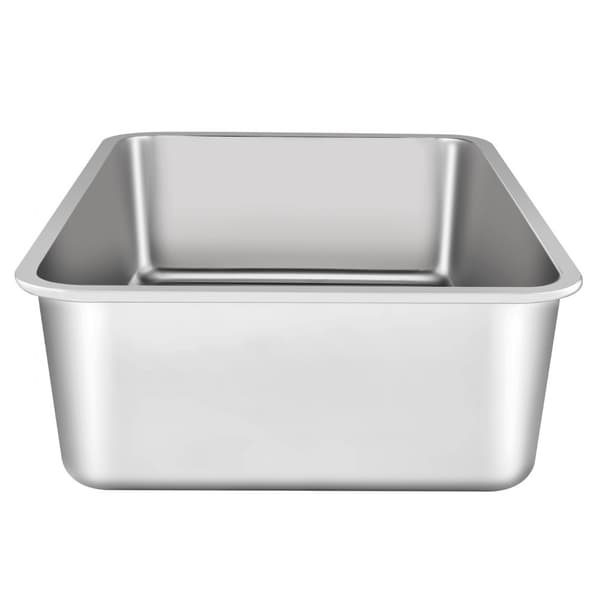 Luktfri kattsandlåda 6 i djup, lätt att rengöra, hållbar design, optimal luktkontroll, filtrerande fotbräda
