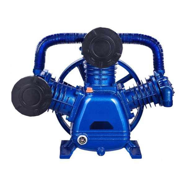 Luftkompressorpumpehoved 10HK, 17.5CFM @ 90PSI, 3-cylindret stempelpumpe, høj ydeevne, holdbar konstruktion.