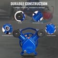 Miniatyrbillede 5 af 11: Luftkompressorpumpehoved 3HP, 6.25CFM @ 90PSI, 2-cylindret stempelpumpe, høj effektivitet, robust design.