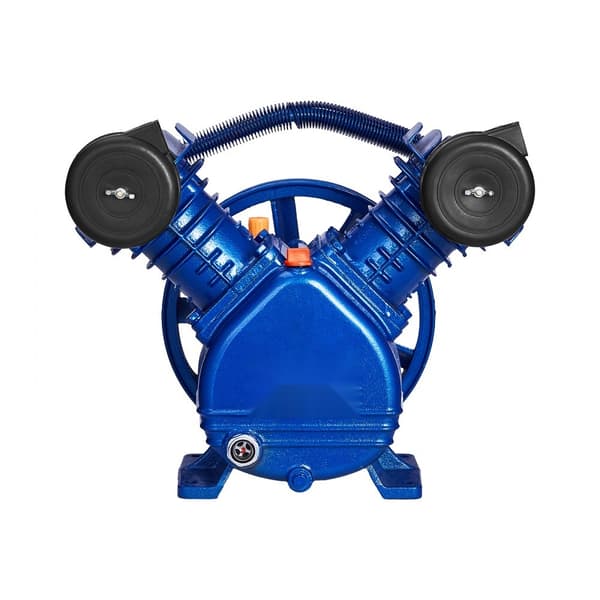 Luftkompressorpumpehoved 3HP, 6.25CFM @ 90PSI, 2-cylindret stempelpumpe, høj effektivitet, robust design.