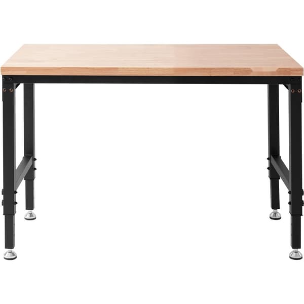 Säädettävä korkeus työpenkki, 48L x 24W, pistorasialla, kestävä ja tyylikäs työskentelytaso, helposti säädettävä korkeuden mukaan