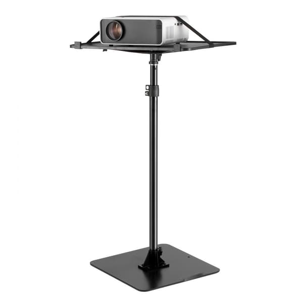 Justerbart Projektorstativ, Stabilt Golvstativ 30,3–63,4 cm, Lätt att Justera, Perfekt för Presentationer och Hemunderhållning
