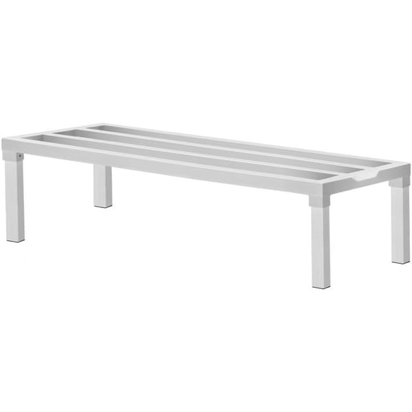 Aluminiumsstativ, stationært staldstativ 48x20x12, opbevaringsløsning med robust design, holdbart og pladsbesparende.
