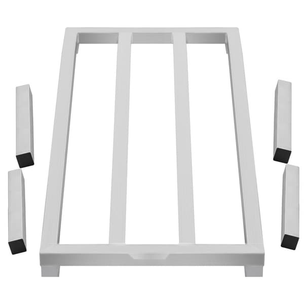 Aluminiumsstativ, stationært staldstativ 48x20x12, opbevaringsløsning med robust design, holdbart og pladsbesparende.