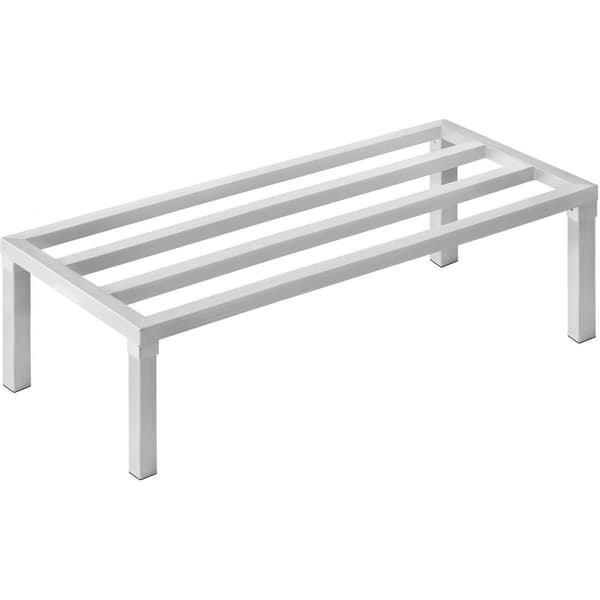 Aluminiumsstativ, stationært staldstativ 48x20x12, opbevaringsløsning med robust design, holdbart og pladsbesparende.