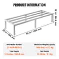 Miniatyrbillede 7 af 11: Aluminiumsstativ 60x20x12, stationært opbevaringsstativ til stald, holdbart og funktionelt design.