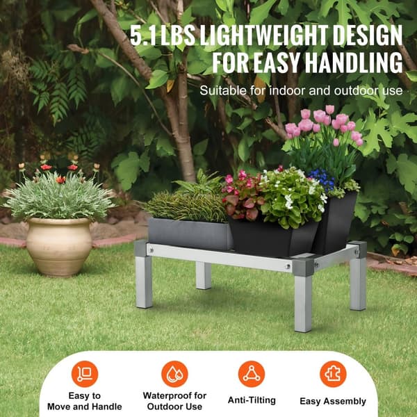 Aluminiumsstativ til opbevaring 24 x 14 x 8 i staldstil, robust og pladsbesparende design, perfekt til e-handelsforhandlere.