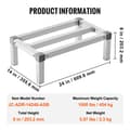 Miniatyrbillede 7 af 11: Aluminiumsstativ til opbevaring 24 x 14 x 8 i staldstil, robust og pladsbesparende design, perfekt til e-handelsforhandlere.