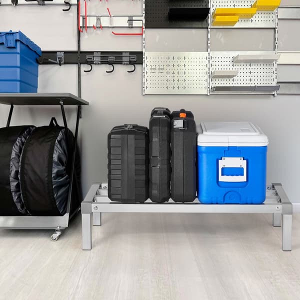 Stödställ i aluminium 36x20x8, Effektivt förvaringsställ, Stabil lösning för organiserad arbetsyta