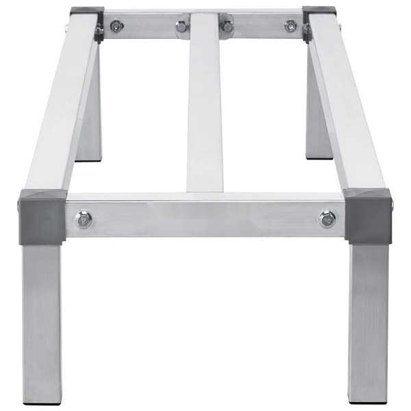 Aluminiumsstativ til opbevaring, Stationært staldstativ 48x14x8, Holdbart, Pladsbesparende og Multifunktionelt.