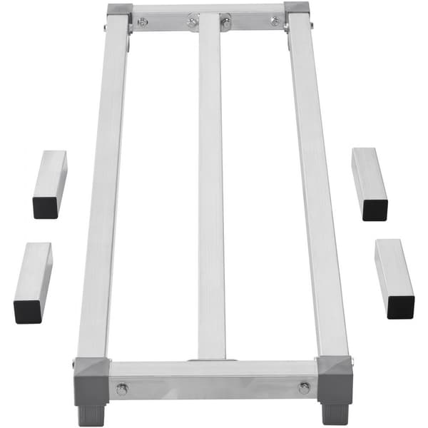 Aluminiumsstativ til opbevaring, Stationært staldstativ 48x14x8, Holdbart, Pladsbesparende og Multifunktionelt.