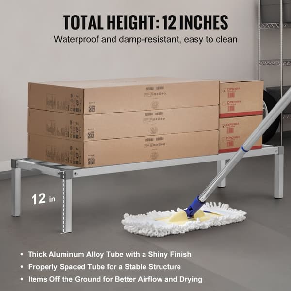Aluminiumstödställ 60x20x12, Stationärt Förvaringsställ, hållbart och mångsidigt, perfekt för effektiv organisering av utrymme