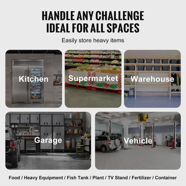 Aluminiumstödställ 60x20x12, Stationärt Förvaringsställ, hållbart och mångsidigt, perfekt för effektiv organisering av utrymme