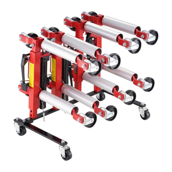 Hydraulisk Car Dolly Rack, Trolley Jack Stativ för 4 Dolly, Bilunderhåll, Transport, Garage och Verkstad