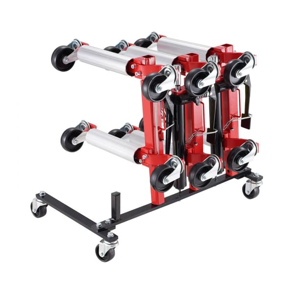 Hydraulisk Car Dolly Rack, Trolley Jack Stativ för 4 Dolly, Bilunderhåll, Transport, Garage och Verkstad