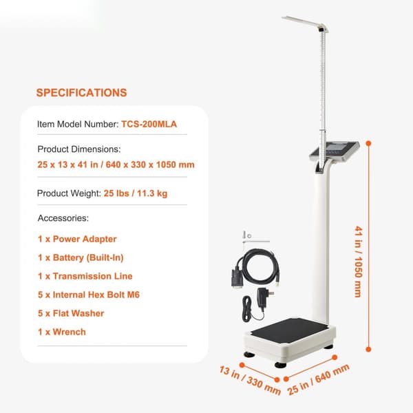 Medicinsk digital våg, professionell 300 kg, exakt mätning, användarvänlig design, hållbar och pålitlig, perfekt för kliniker och sjukhus