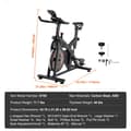 Miniatyrbild 7 av 11: Motionscykel med magnetiskt motstånd, justerbart, kompakt design, tyst drift, perfekt för hemmaträning och konditionsträning