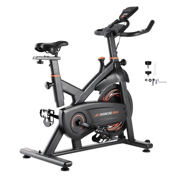 Motionscykel med magnetiskt motstånd, justerbart, kompakt design, tyst drift, perfekt för hemmaträning och konditionsträning