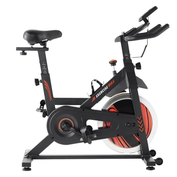 Magnetisk modstand motionscykel, indendørs stationær cykel, justerbar modstand, kompakt design, ideel til hjemmetræning.