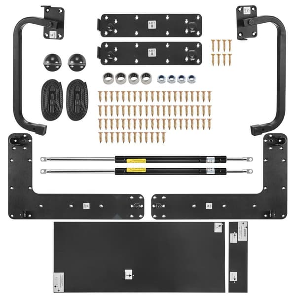Murphy Bed Kit Tvilling Storlek Vertikal Deluxe DIY Väggsäng, platsbesparande lösning, enkel installation för små utrymmen