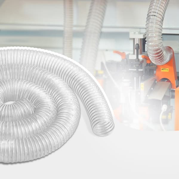 2,5 x 10 pölynkeräysletku, joustava ja kirkas paksutettu PVC-letku