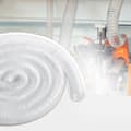 Miniatyrbillede 8 af 11: 2,5 x 20 Støvopsamlingsslange i kraftig PVC, fleksibel og gennemsigtig, til effektiv opsamling af støv.