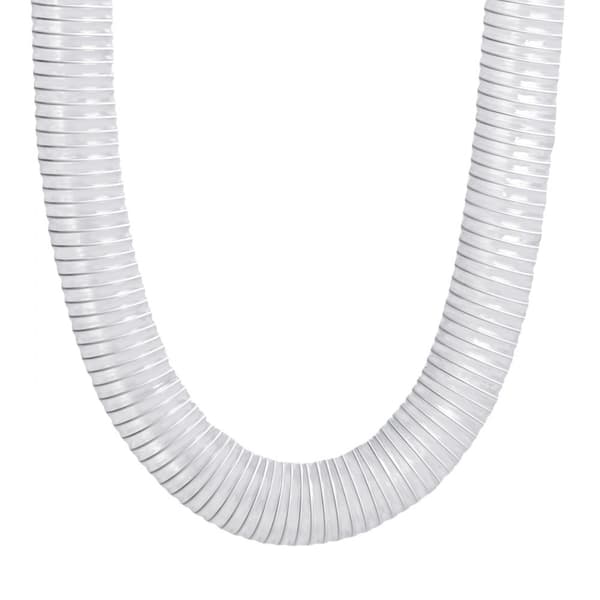 2,5 x 20 Støvopsamlingsslange i kraftig PVC, fleksibel og gennemsigtig, til effektiv opsamling af støv.