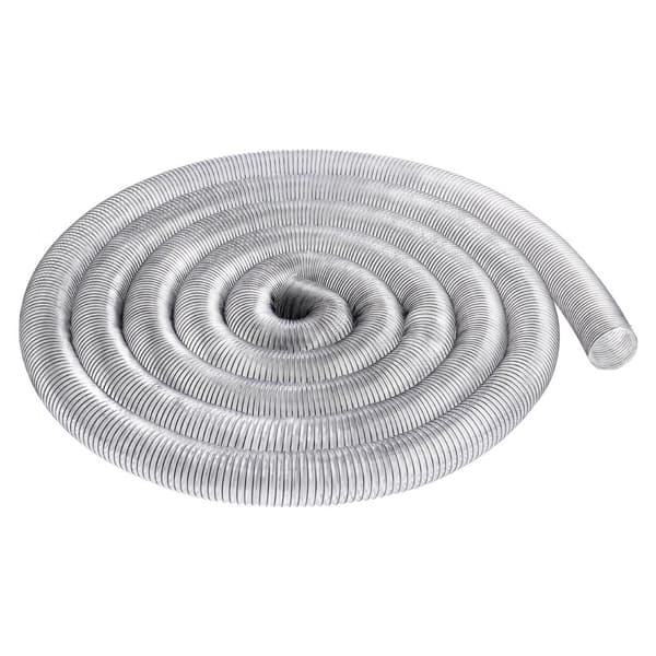 Støvopsamlingsslange 4'' x 50', Fortykket PVC, Fleksibel, Høj Kvalitet, Ideel til Støvsuger og Maskiner.