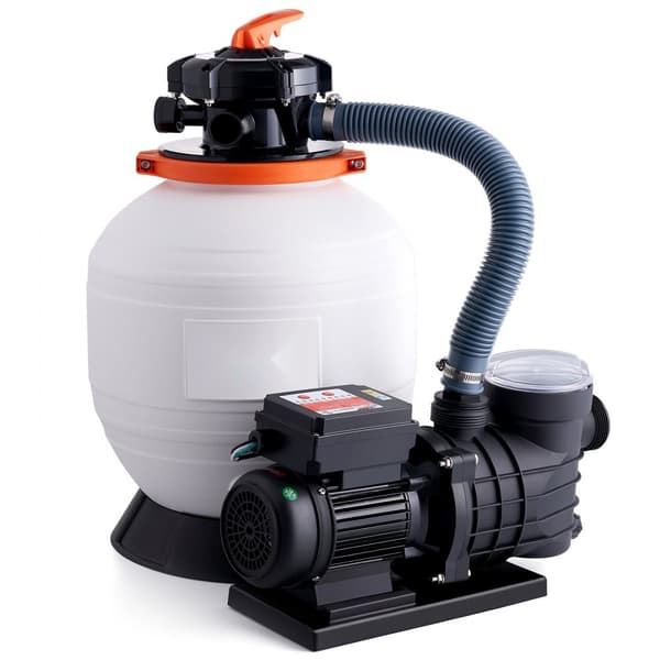 14 tuuman hiekkasuodatinpumppu, 0,75 hv, 13 000 l/h virtaus, maapuhdistus, tehokas 450 W energiansäästö