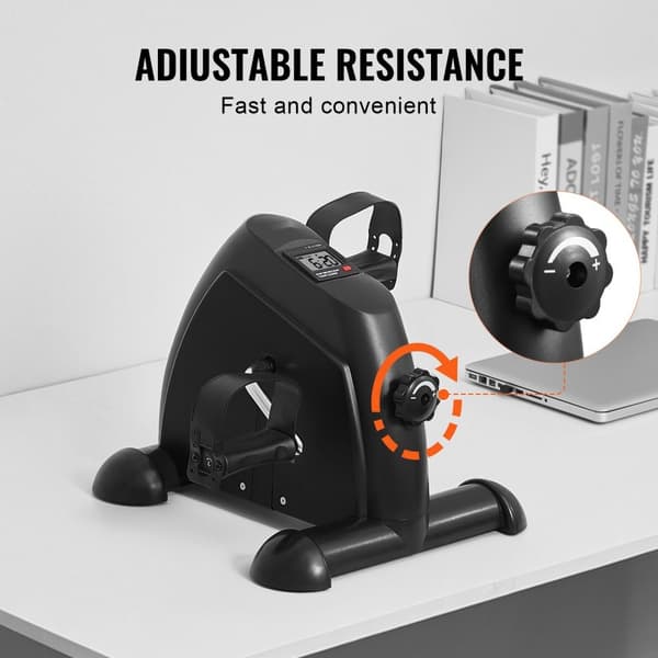 Under-bord Cykel Pedal Träningsmaskin, Mini Träningscykel för Arm och Ben, Effektiv Hemmaträning, Kompakt Design, Enkel Förvaring