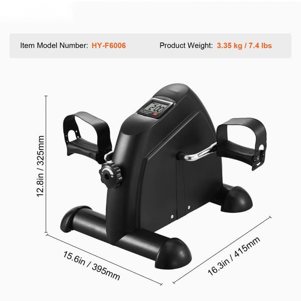 Under-bord Cykel Pedal Träningsmaskin, Mini Träningscykel för Arm och Ben, Effektiv Hemmaträning, Kompakt Design, Enkel Förvaring